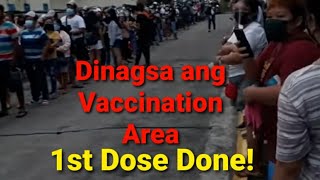 Dinagsa ang Vaccination Area1st Dose Done [upl. by Renae]