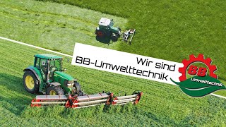 BB Umwelttechnik  Technik für nachhaltige Landwirtschaft  Doppelmessermähwerke und Kammschwader [upl. by Hew3]