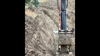 How to Slope your Ditch with a Digging Bucket and 5 Bonus Tips to Increase Digging Speed [upl. by Affer]