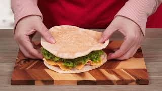 HEB SHOWTIME  PAN PITA CON PECHUGA DE PAVO Y QUESO [upl. by Husain]