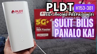 5G PLDT Home Prepaid WiFi  H153381 Unboxing and speedtest [upl. by Ellecrag]