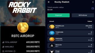 How to withdraw from Rocky Rabbit 🐰 wallet to any exchange [upl. by Nyraf]