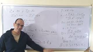 2 Regression unit 1  part 2  statistics senior 3 mr Ahmed galal معادلة الانحدار ثانوية عامة [upl. by Airalav]