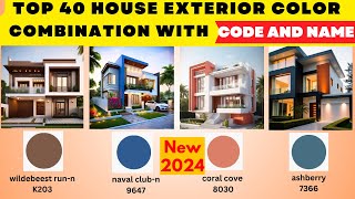 2024 Exterior House Painting Color Ideas With Codes  Outside House Painting Colour Combinations [upl. by Aibun321]