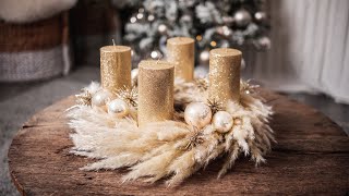 DIY Adventskranz im Boho Stil  einfach selber machen [upl. by Melody]