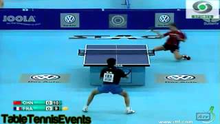 Lin Gaoyuan Vs Tristan Flore 12 Final WJTTC India 2012 [upl. by Harbison]