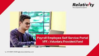 Voluntary Provident Fund  Payroll ESS Portal [upl. by Enelyahs]