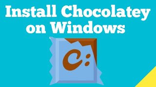 How to install Chocolatey on Windows [upl. by Ihsakat530]