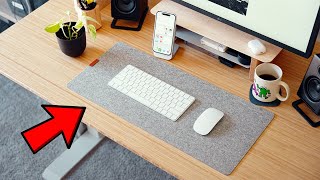 Which Desk Mat Is Right For Your Desk Setup Wool vs Leather vs Matte [upl. by Ecienaj]