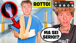 Scherzo del BRACCIO ROTTO agli YouTubers emozionante [upl. by Weksler362]