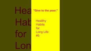 quotGive to the poorquot  Long Life Habit Ep5 Oct 19 2024 [upl. by Winikka995]