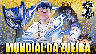 O DIA QUE O FAKER FEZ O IMPOSSÍVEL  MUNDIAL DA ZUEIRA  Worlds 2024  T1 vs BLG [upl. by Arraeit]