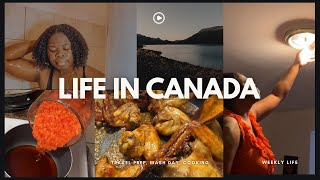 Life in Canada 6  Travel Prep Cooking Hair Wash Day Packing [upl. by O'Doneven]