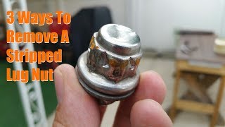 3 Ways to Remove a Stripped Lug Nut [upl. by Anelav]