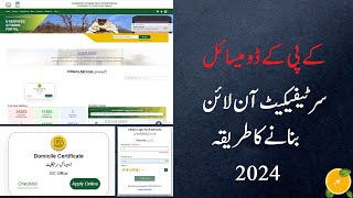 How to Apply for Domicile Certificate Online in KPK  KPK Domicile Online Banane ka Tarika [upl. by Aihsekat]