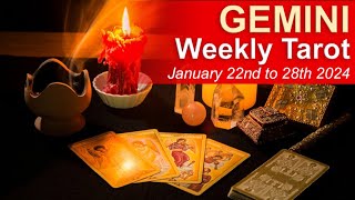 GEMINI WEEKLY TAROT quotA BLESSING IN DISGUISE amp A PATH THATS MEANT TO BEquot January 22nd  28th 2024 [upl. by Magnuson761]