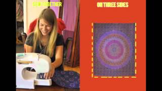 DIY How to make a reversible duvet cover [upl. by Anuahsar]