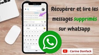 Lire un message supprimé sur WhatsApp facilement [upl. by Asiilanna]