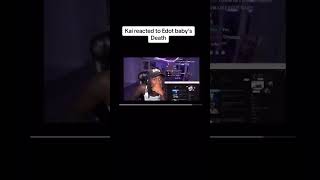 Kai Cenat reacts to Edot babys Deathkaicenatshorts nydrill bronxdrill edotbaby [upl. by Rafaela]