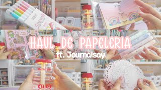 Haul de papelería ft JournalSay 🌷🤍 [upl. by Shakti]