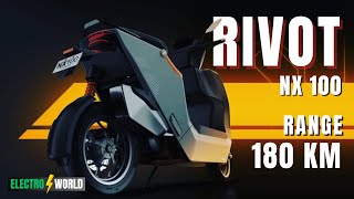 RIVOT NX 100 Electric Scooter Price Range Specs amp Reviews  Launching Soon  ElectroWorldev [upl. by Drawyah]