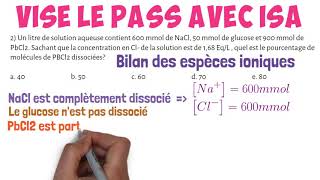 310A Annale corrigée du PASS Solutions aqueuses concentration en EqL PASS PACES LAS médecine [upl. by Letniuq]