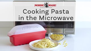 How to Cook Pasta in the Microwave  Nordic Ware Pasta Cooker [upl. by Beret]