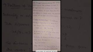 Young Double Slit Experiment YDSE Class 12Derivation trending viral physics motivation [upl. by Jenda401]