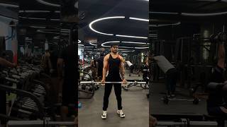 Strengthen your shoulders with the barbell front raise Watch me lift to shoulder height for gains [upl. by Atteuqcaj305]