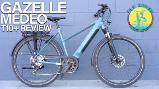 Gazelle Medeo T10 Review  Is This The Best Class 3 eBike Commuter eBike with Bosch Gen 4 Motor [upl. by Publus44]