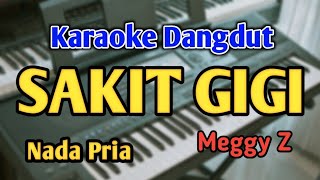 SAKIT GIGI  KARAOKE  NADA PRIA COWOK  Meggy Z  Audio HQ  Live Keyboard [upl. by Pimbley]