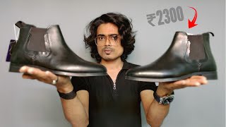 RedTape Black Leather Chelsea Boot Unboxing amp Review  Best 5 Chelsea Boots On Amazon [upl. by Valma]