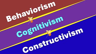 Difference among  Behaviorism Cognitivism and Constructivism  UGCNET Aspirants [upl. by Karsten]