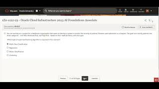 OCI AI Foundation Associate  1Z0 1122 23 solutions [upl. by Harrat736]