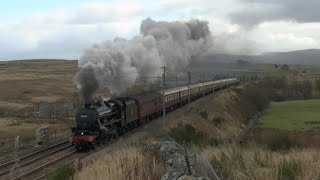 A RARE OUTING for LMS 45407 with The Northern Belle 161124 [upl. by Llahsram]