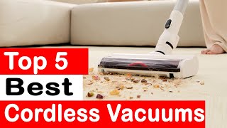 Top 5 Best Cordless Vacuums Review 2024 [upl. by Laktasic]