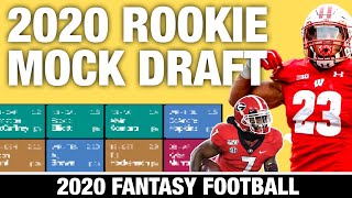 2020 Fantasy Football Rookie Mock Draft [upl. by Sherourd333]