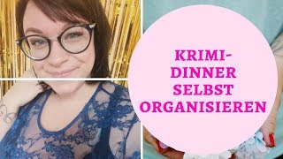 Krimi Dinner selbst veranstalten  DIY  Frau Farbenfroh [upl. by Brandyn]