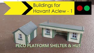 Peco Platform Shelter amp Hut kit build for Havant Aclew [upl. by Cordelie]