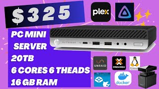 Mini PC Media Server 325 20TB 16gb 6 Cores 6 Threads [upl. by Akilak]