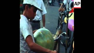 SYND 29 1 76 PREPARATIONS FOR NEW YEAR FESTIVITIES IN SAIGON [upl. by Ellenhoj884]