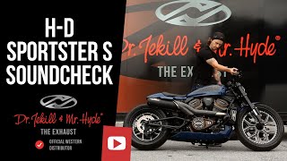 Sportster S Sound Check With Dr Jekill amp Mr Hyde Exhaust [upl. by Anaeerb]