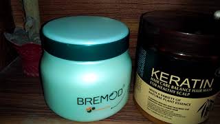 comparison between Bremod hair mask amp keratin hair maskwhos the bestbuy or not [upl. by Phi]