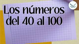 Los números del 40 al 100 [upl. by Accem]