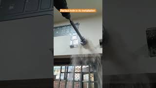 😱 Perfect hole in Air conditioner installation 🤯 trending ytshorts viral shorts [upl. by Nobe]