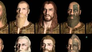 Faces Of Skyrim Nords 20 new close up pictures analysed HD [upl. by Jonah]