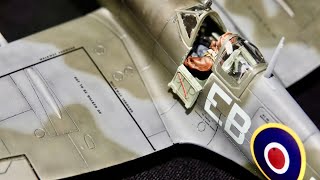 Jadlam Toy and models Airfix 148 Spitfire MkXII group build built model kit [upl. by Seessel]