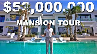 Touring a 52000000 Luxury MEGA MANSION in the DUBAI Hills [upl. by Medrek]