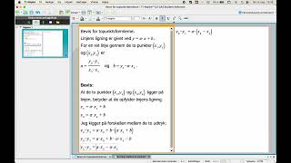 Bevis for topunktsformlerne [upl. by Colbert]