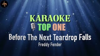 Before The Next Teardrop Falls  Freddy Fender  Karaoke [upl. by Aloiv]